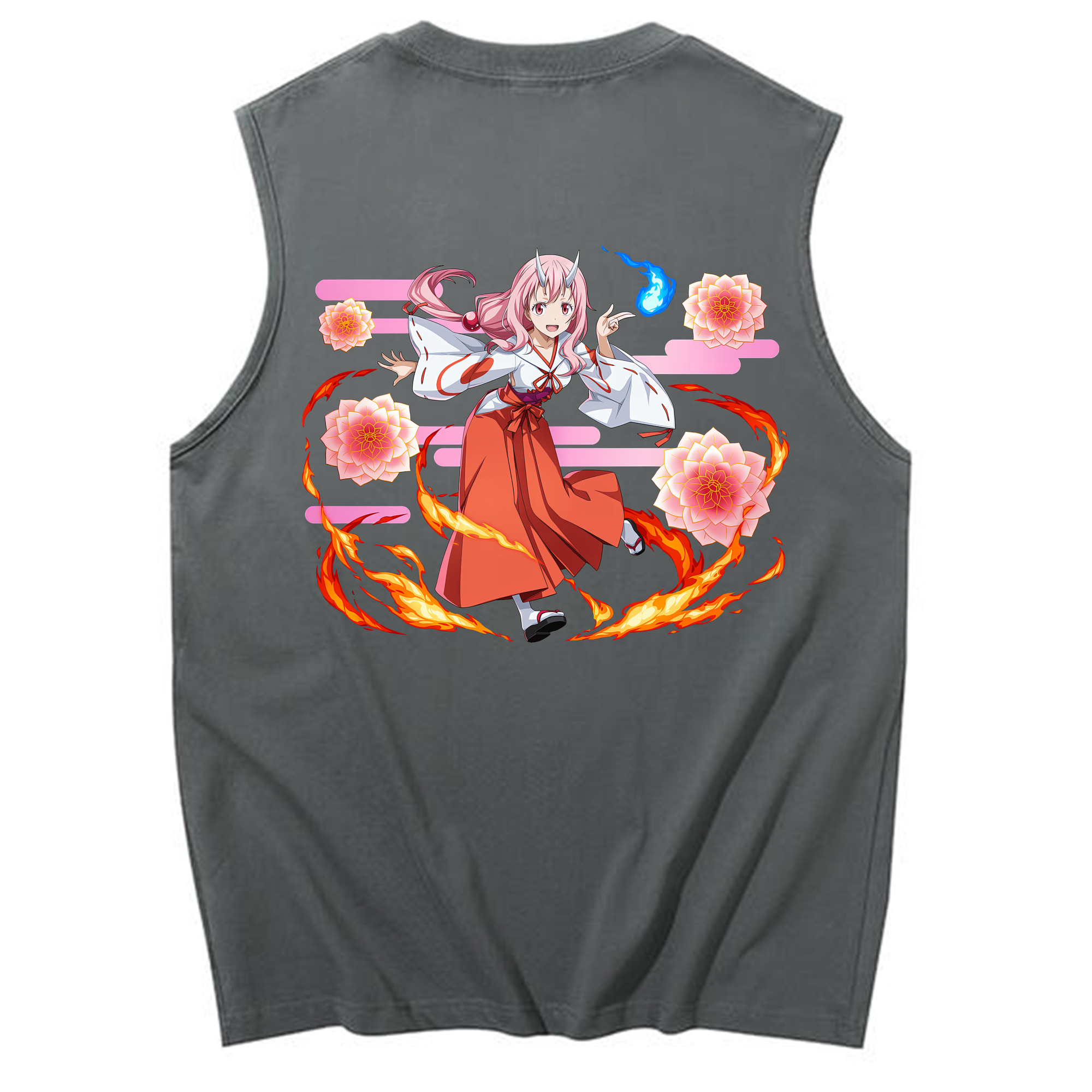 （画像用） 転スラ Regarding Reincarnated to Slime コットン100％タンクトップ（背面プリント）